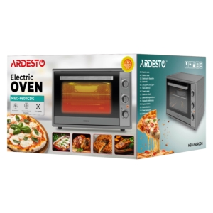 ARDESTO Electric oven, 60L, 2000W, mech., convection, double glass, rotisserie, grey