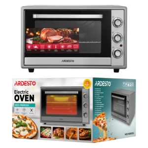 ARDESTO Electric oven, 60L, 2000W, mech., convection, double glass, rotisserie, grey