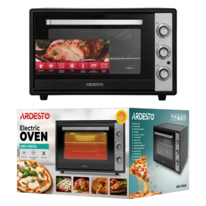 ARDESTO Electric oven, 60L, 2000W, mech., convection, double glass, black