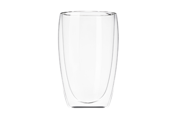 ARDESTO Cup set, double walled, 400 ml, H 13.5 cm, 2 pcs, borosilicate glass