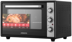 ARDESTO Electric oven, 60L, 2000W, mech., convection, double glass, black