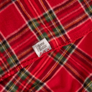 ARDESTO Fleece blanket 130x160cm, 100% polyester, classic tartan