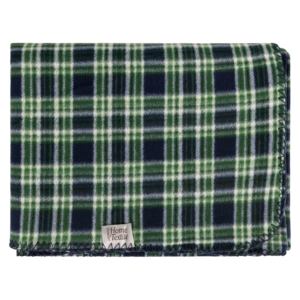 ARDESTO Fleece blanket 130x160cm, 100% polyester, check, green