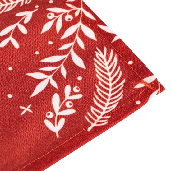 ARDESTO Tablecloth Happy Holidays 120х140cm, 90% polyester, 10% cotton, red