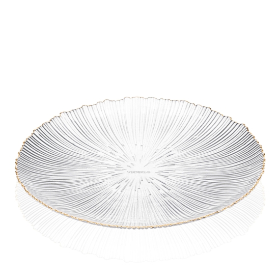 ARDESTO Plate Mallow, 26.5cm, glass, transparent