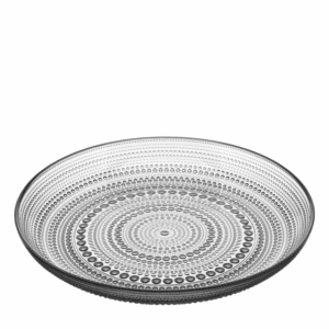 ARDESTO Plate Verbena, 24.5cm, glass, gray