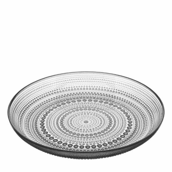 ARDESTO Plate Verbena, 24.5cm, glass, gray