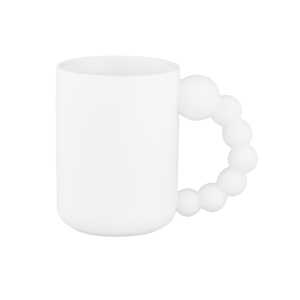 ARDESTO Mug Bubbles, 500ml, porcelain, white