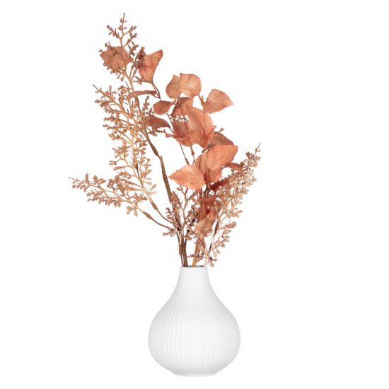 ARDESTO Vase Lucca, 11.5х13.5cm, porcelain, white