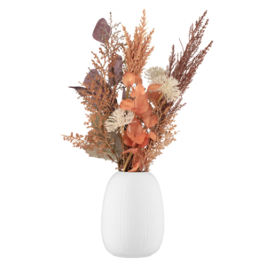 ARDESTO Vase Apulia, 13.2х17.9cm, porcelain, white