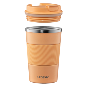 ARDESTO Travel mug Urban Peach Fuzz 380ml, stainless steel