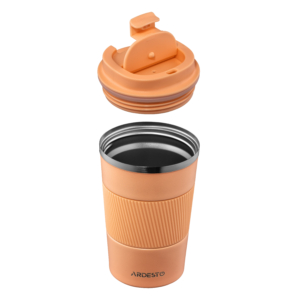 ARDESTO Travel mug Urban Peach Fuzz 380ml, stainless steel