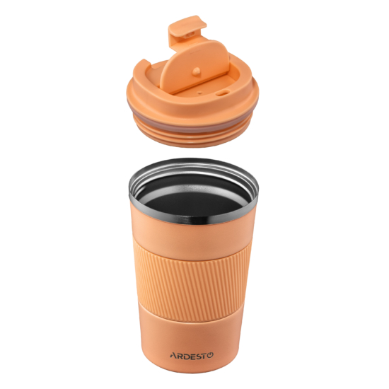 ARDESTO Travel mug Urban Peach Fuzz 380ml, stainless steel