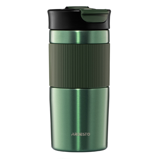 ARDESTO Travel mug Comfort 450ml, stainless steel, green