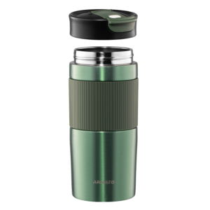 ARDESTO Travel mug Comfort 450ml, stainless steel, green