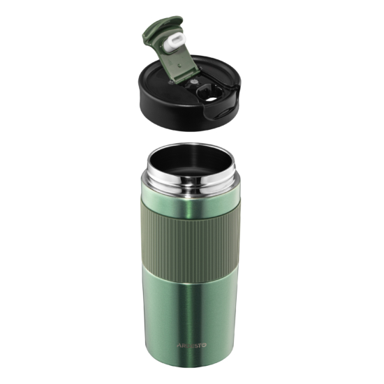 ARDESTO Travel mug Comfort 450ml, stainless steel, green