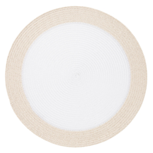 ARDESTO Serving mat, 30х45cm, PP, oval, white-beige