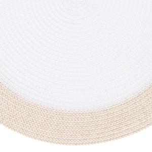 ARDESTO Serving mat, 30х45cm, PP, oval, white-beige