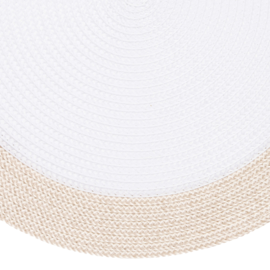 ARDESTO Serving mat, 30х45cm, PP, oval, white-beige