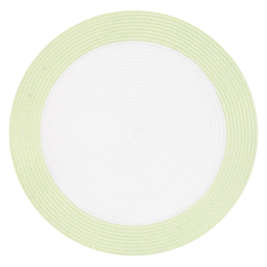 ARDESTO Serving mat, 30х45cm, PP, oval, white-green