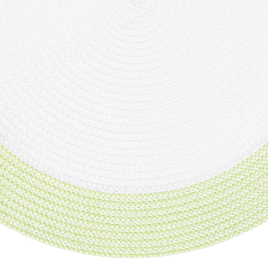 ARDESTO Serving mat, 30х45cm, PP, oval, white-green