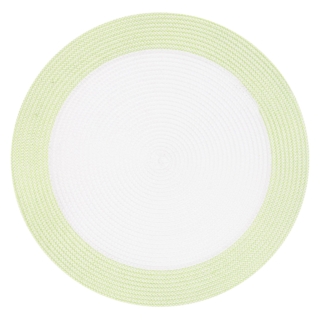 ARDESTO Serving mat, 30х45cm, PP, oval, white-green