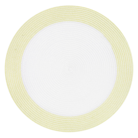 ARDESTO Serving mat, 30х45cm, PP, oval, white-green