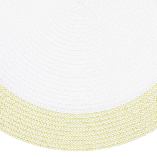 ARDESTO Serving mat, 30х45cm, PP, oval, white-green