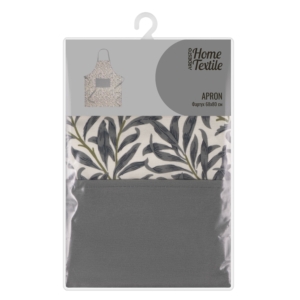 ARDESTO Apron Leaves, 68х80cm, 90% polyester, 10% cotton