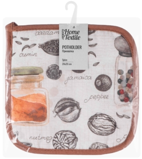 ARDESTO Potholder Spice 20х20cm, 90% polyester, 10% cotton