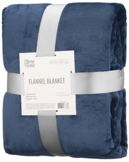 ARDESTO Плед Flannel 160х200см, 100% полиэстер, синий темный