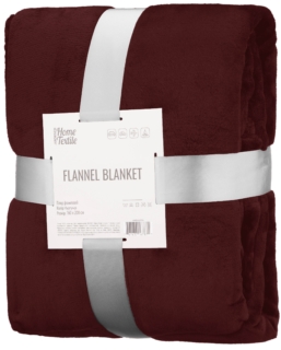 ARDESTO Плед Flannel 160х200см, 100% полиэстер, бургунди