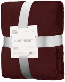 ARDESTO Плед Flannel 200х220см, 100% полиэстер, бургунди