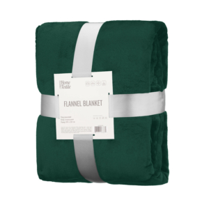 ARDESTO Flannel blanket 200х220cm, 100% polyester, emerald