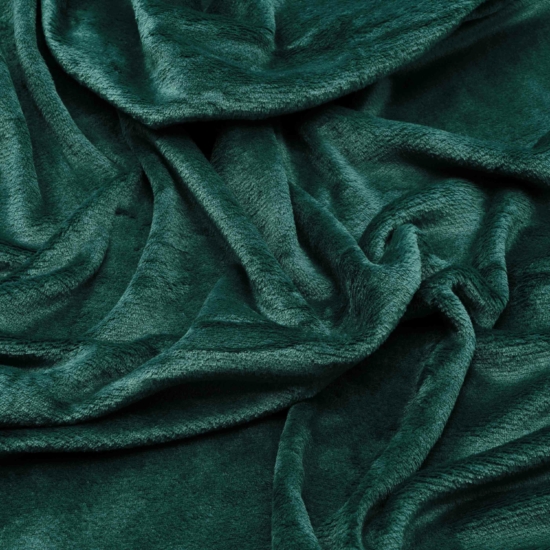 ARDESTO Flannel blanket 200х220cm, 100% polyester, emerald