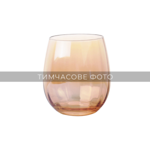 ARDESTO Low glasses set Black Mars Amber 480ml, 2pcs, glass, golden