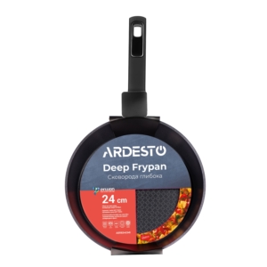 ARDESTO Open Frypan Gemini Lucca, 24cm, aluminium, black