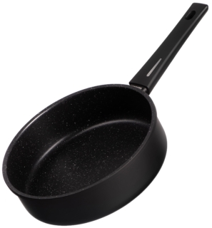 ARDESTO Open Deep Frypan with lid Gemini Gourmet Andria, 24cm, aluminium, black