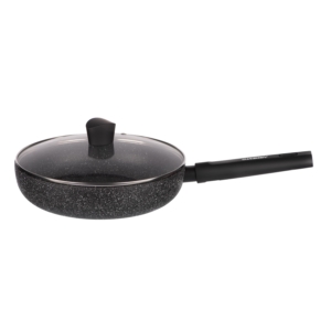 ARDESTO Deep Frypan with lid Black Mars Alcor, 26cm, aluminium, black