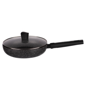 ARDESTO Deep Frypan with lid Black Mars Alcor, 28cm, aluminium, black