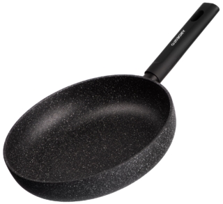 ARDESTO Deep Frypan with lid Black Mars Alcor, 24cm, aluminium, black