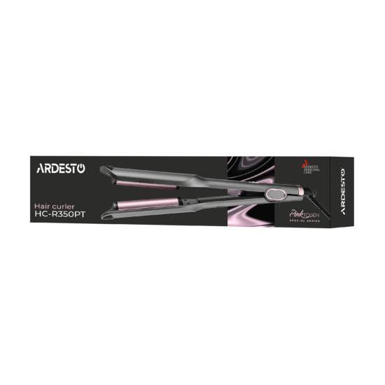 ARDESTO Плойка для создания локонів Pink Touch, 55Вт, 100-200C, керамика, серый+розовий