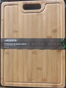 ARDESTO Cutting board with groove Midori, 40х30х1.5cm, bamboo