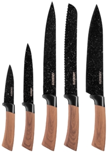 ARDESTO Midori Knives Set 5 pcs, stainless steel, plastic