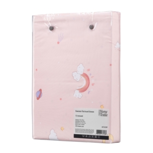 ARDESTO Bedding set 1.5 Gloria, sateen, joy, pink, duvet cover160x220cm, bed sheet 160x220cm, pillowcases (2) 50x70cm, 100% cotton