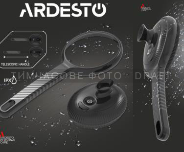 ARDESTO Електрична щітка-масажер для обличчя та тіла, акумулятор, USB Type-C , 4 режими, чорний