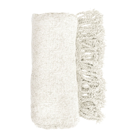 ARDESTO Chenille blanket 140х190cm, 100% polyester, ivory