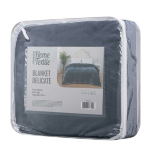 ARDESTO Delicate blanket 200х220cm, 100% polyester, grey