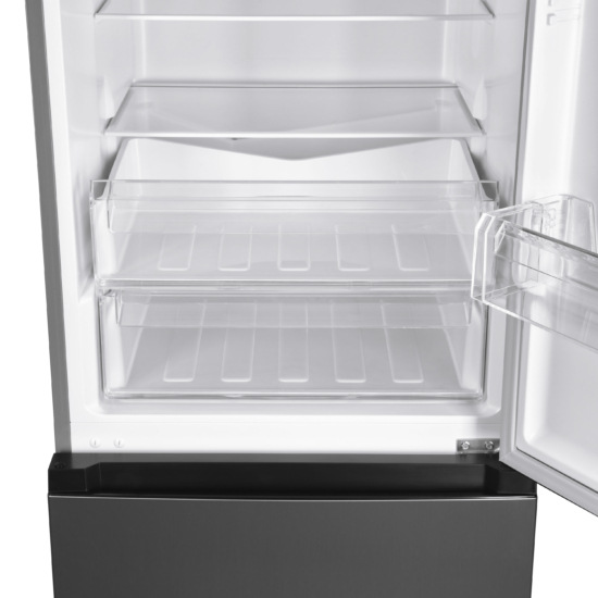 ARDESTO Ref with bottom freezer, 185×60х59.5, ref-223L, freez.-89L, 2doors, А+, ST, inox