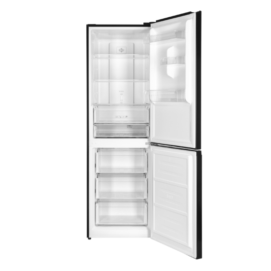 ARDESTO Ref with bottom freezer, 184×60х66.5, ref-218L, freez.-97L, 2doors, А+, NF, fresh zone, black